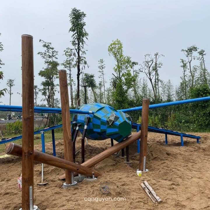 Ứng dụng ngoại thất gỗ teak biến tính