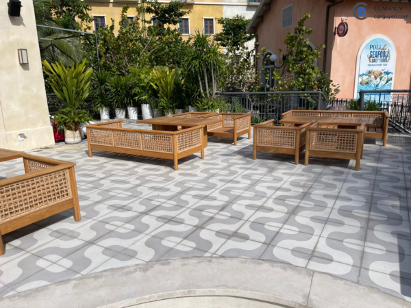 ban ghe go teak | bàn ghế gỗ ngoài trời
