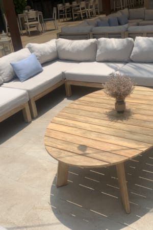 Ban tra go teak | bàn trà ngoài trời