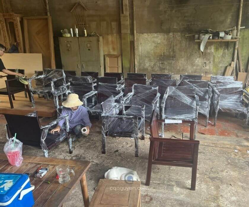 Sản xuất bàn ghế gỗ teak