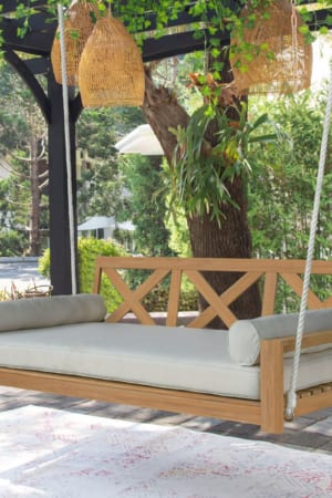 Xích đu gỗ Teak | Xích đu gỗ dây thừng