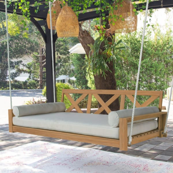 Xích đu gỗ Teak | Xích đu gỗ dây thừng