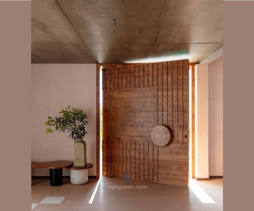 cửa gỗ phong cách Contemporary