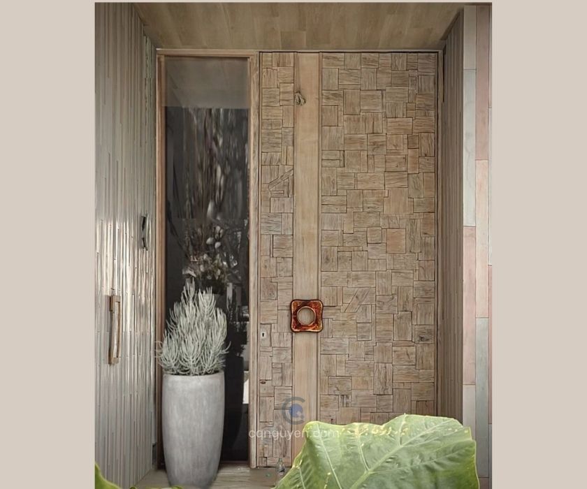cửa gỗ biệt thự đương đại