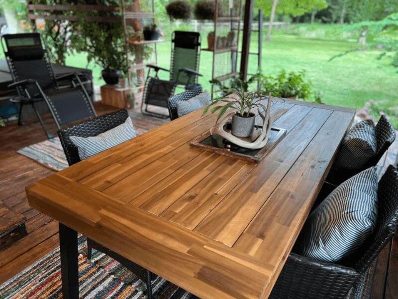 Bàn ghế gỗ tràm