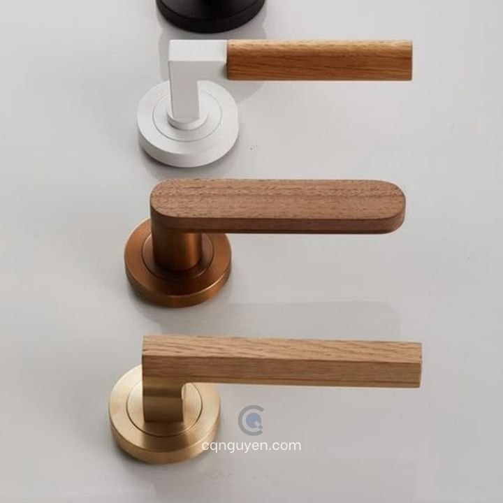 mẫu tay nắm gạt gỗ tự nhiên đẹp