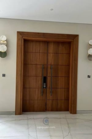 cửa gỗ biệt thự burma teak