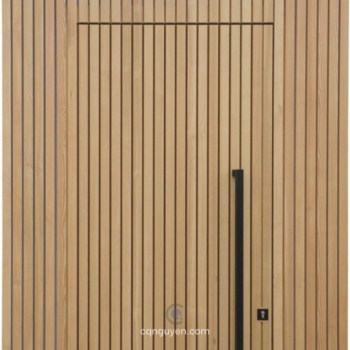 Cửa giấu khuôn gỗ teak