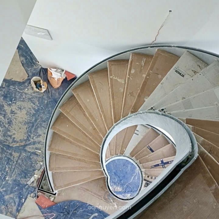 bản mã cầu thang xoắn ốc | khung chịu lực cầu thang xoắn ốc