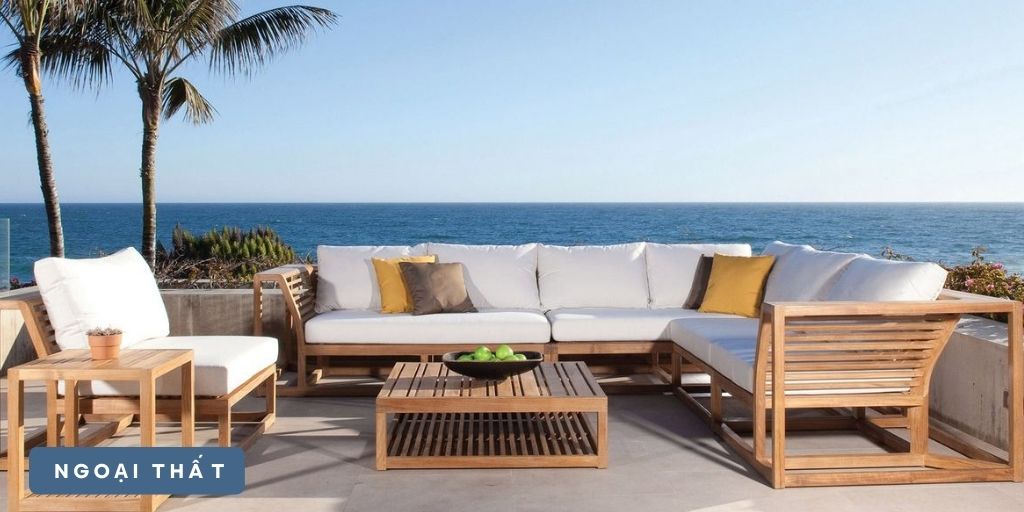 banner ngoại thất gỗ teak