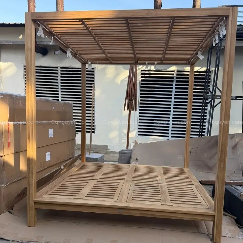 cabana daybed gỗ Teak loại A