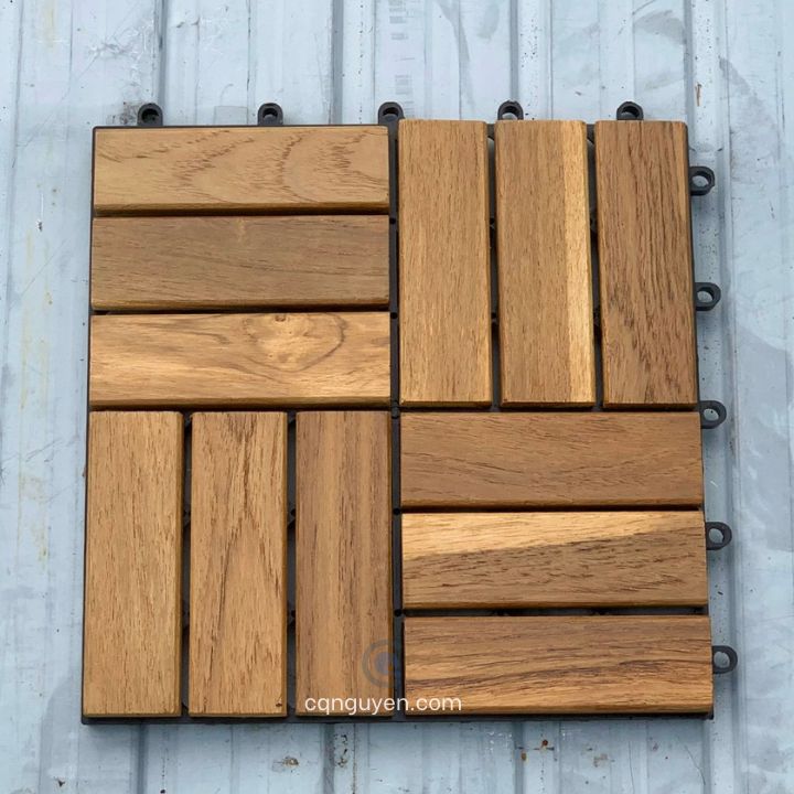 vỉ gỗ teak lót sàn ban công