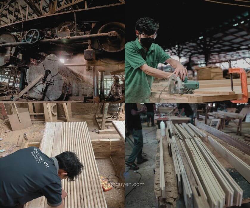 CQ Nguyễn đơn vị sản xuất và thi công cửa gỗ hiện đại