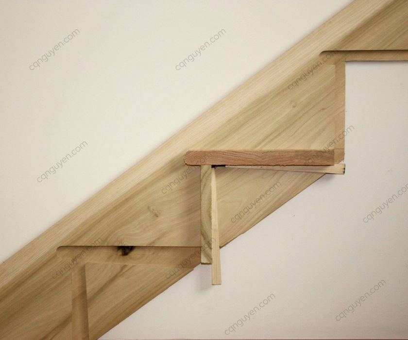 thi công cầu thang gỗ