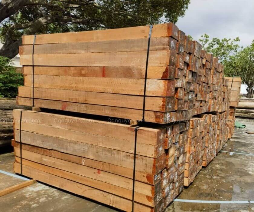 ván sàn gỗ teak lào nguyên liệu