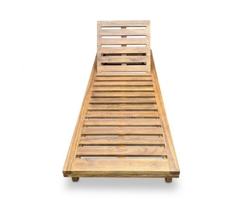 ghế nằm phơi nắng gỗ teak