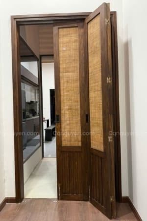 cửa lùa xếp gỗ