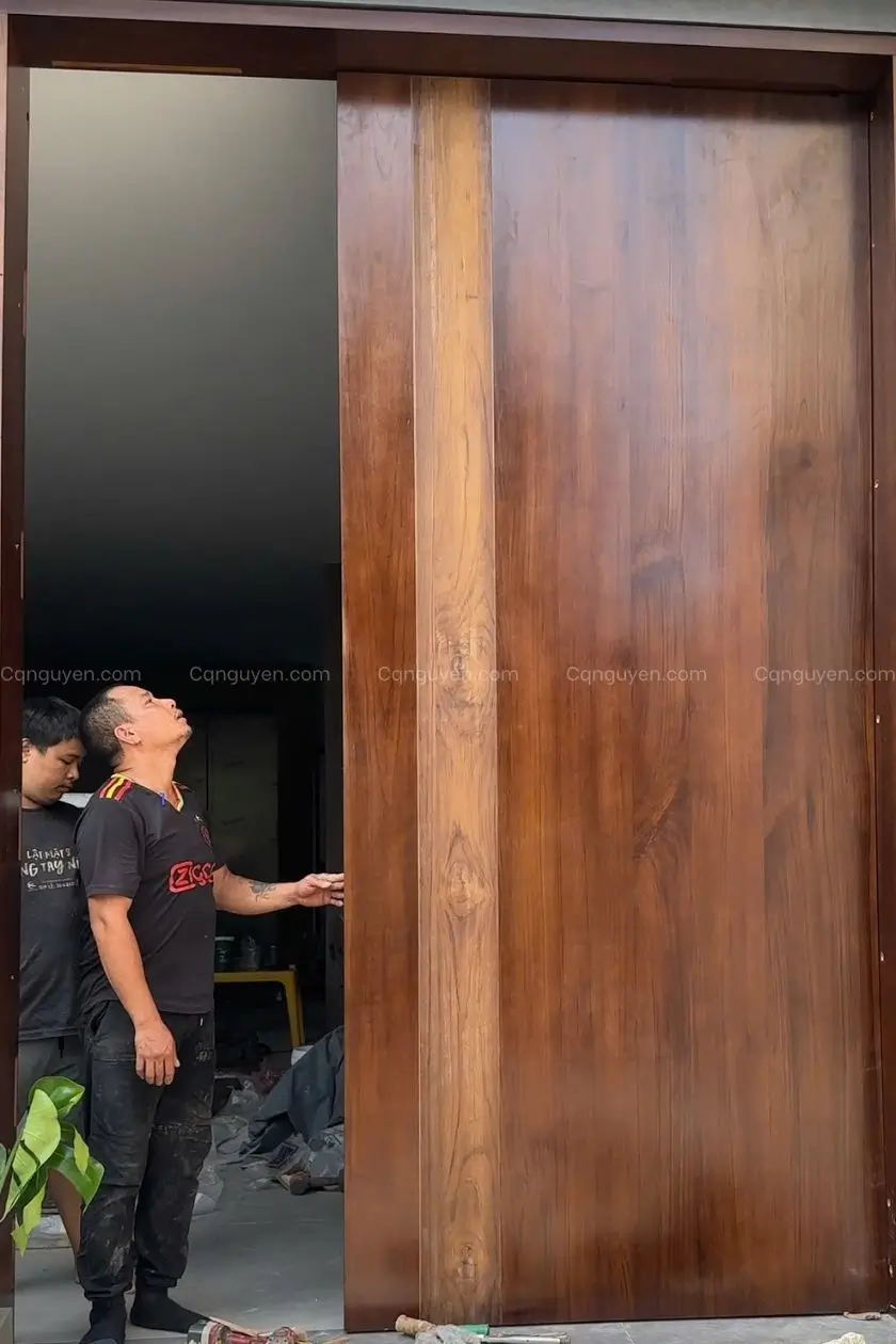 cửa chính 2 cánh lệch