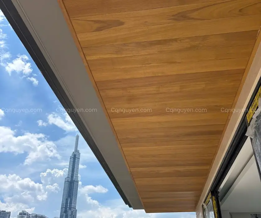 trần gỗ cao cấp | trần gỗ teak miến điện