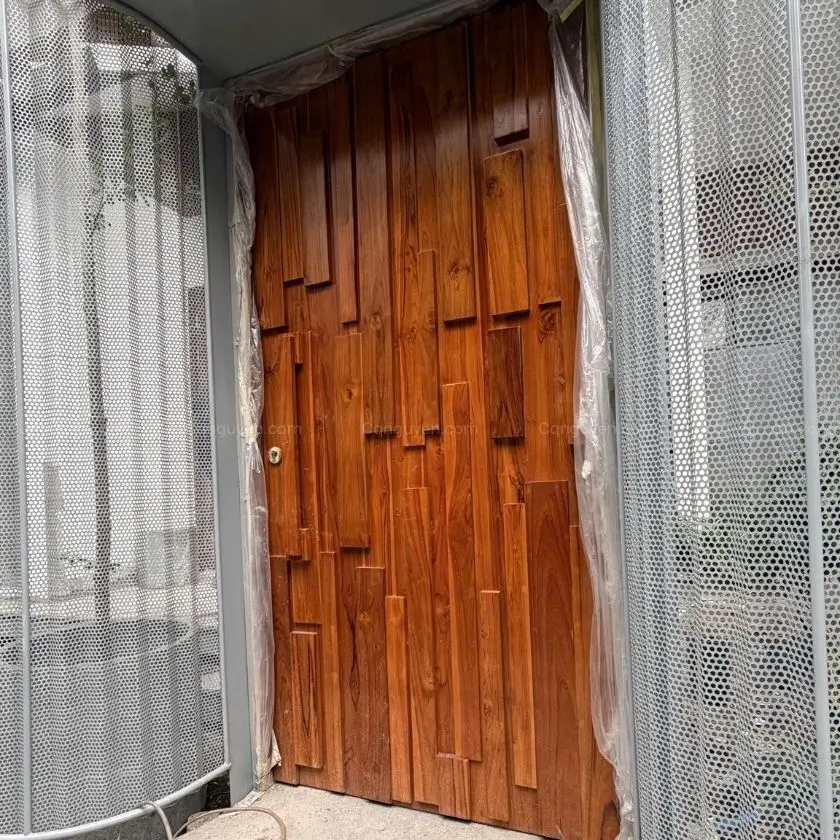 cổng gỗ teak