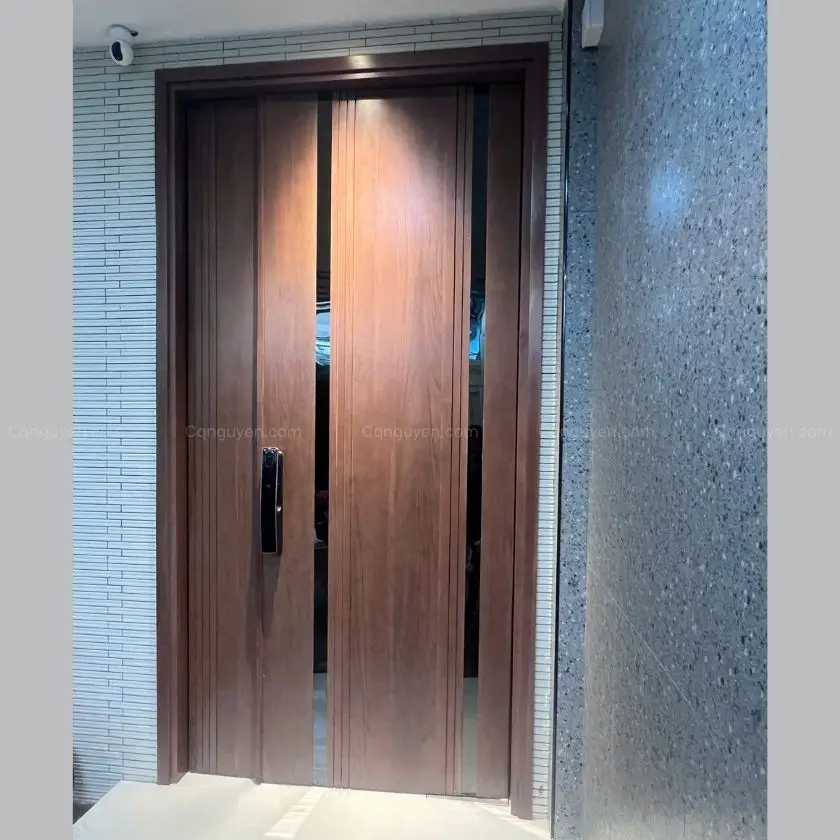 cửa chính gỗ teak