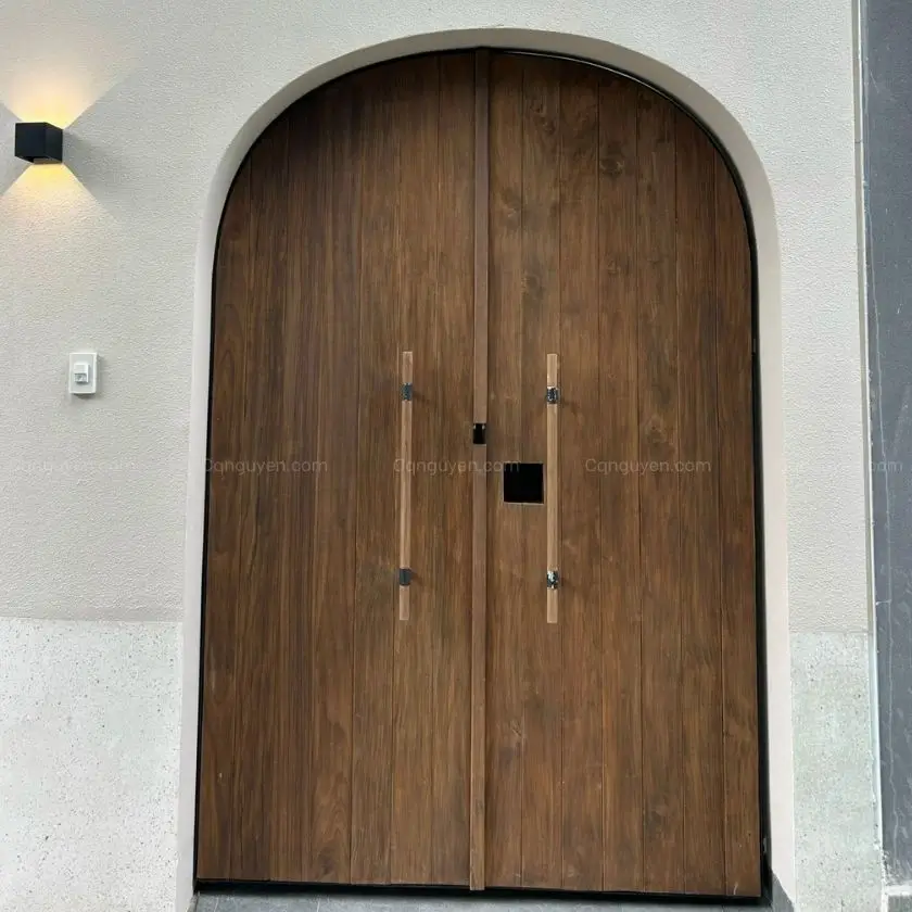 cổng vòm gỗ teak